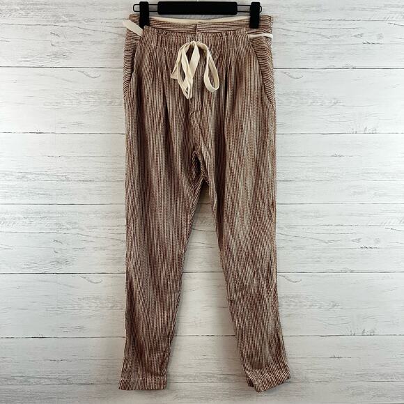 Free People NWT Light at Sunrise Waist Tie Pants Size 2 - Picture 1 of 10